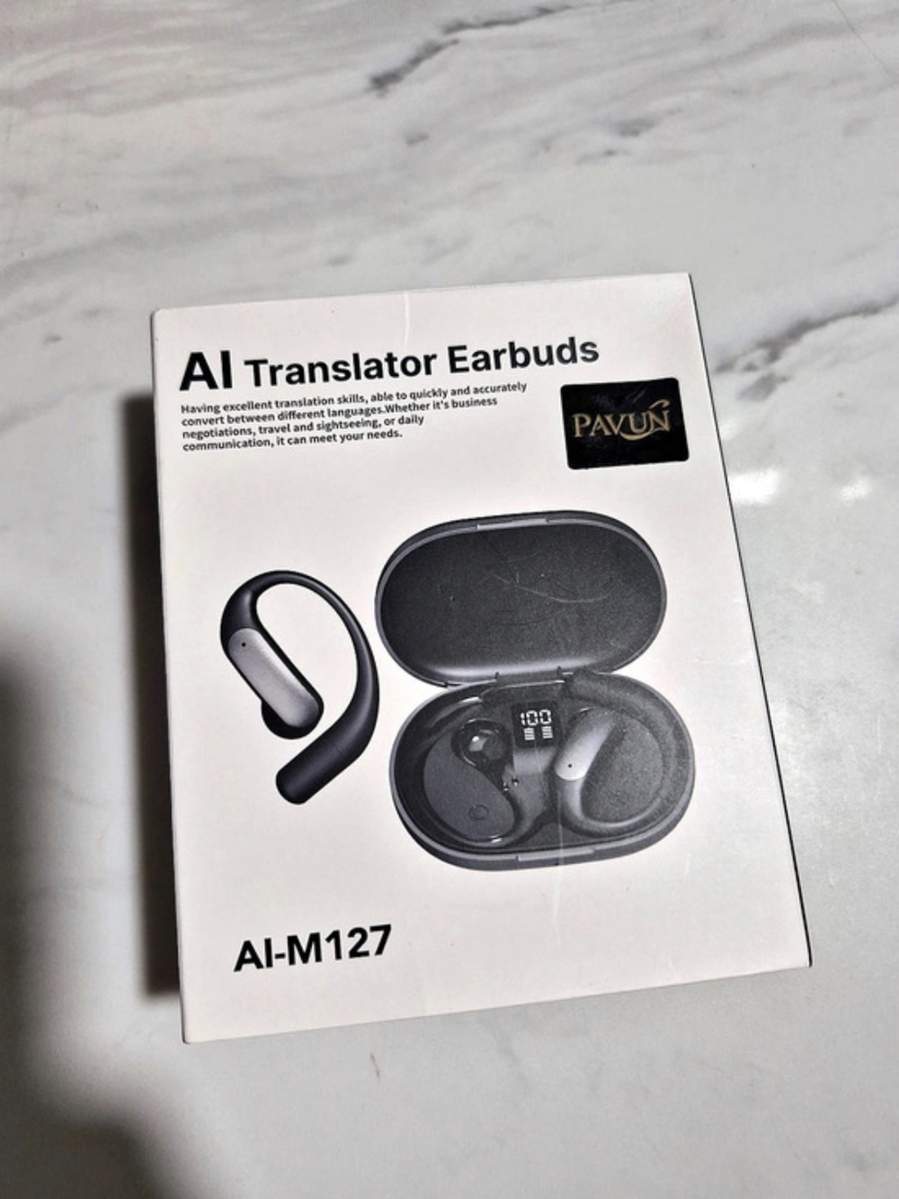 PAVUN AI-M127 AI Translator Earbuds Purple